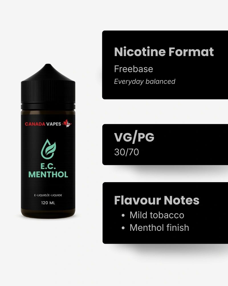E.C Menthol Tobacco Menthol E-Liquid